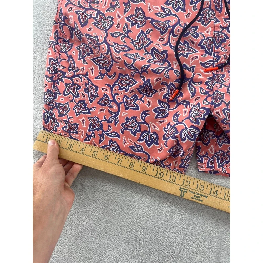 VTG Scotch & Soda Swim Trunks Mens XXL Pink Blue Floral Shorts Beach